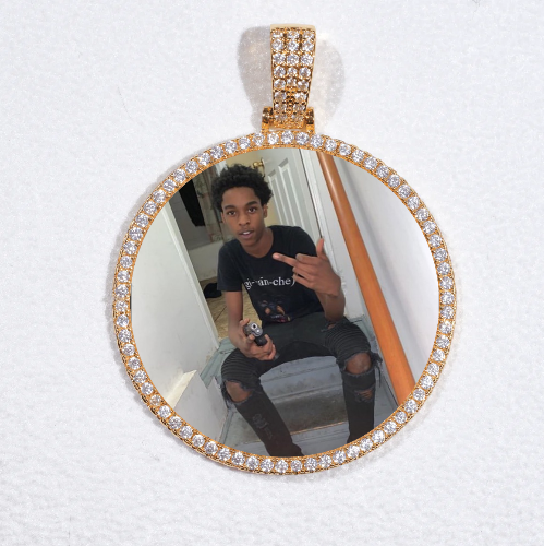 MEDIUM 3D CIRCLE CUSTOM PICTURE PENDANT