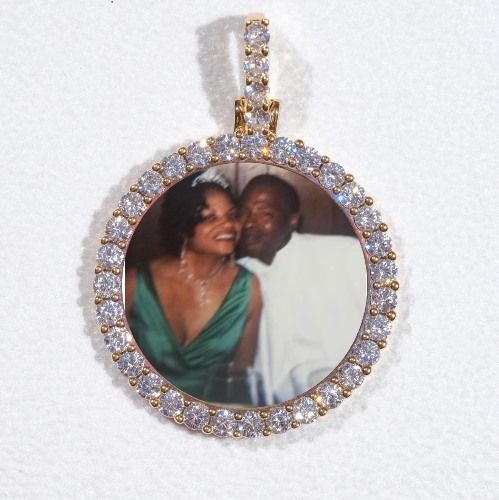 3D CIRCLE CUSTOM PICTURE PENDANT SMALL SIZE