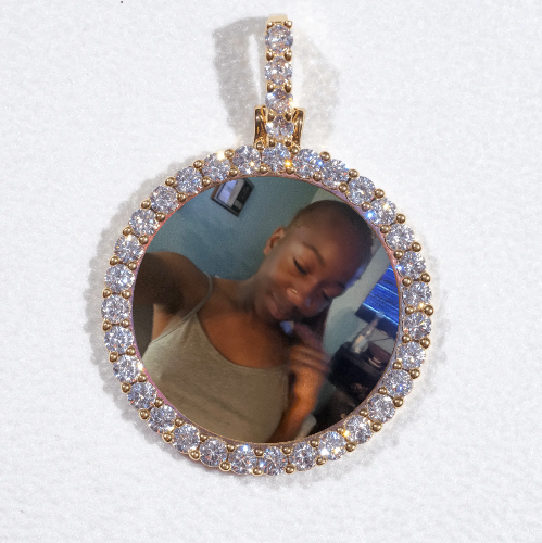 3D CIRCLE CUSTOM PICTURE PENDANT SMALL SIZE