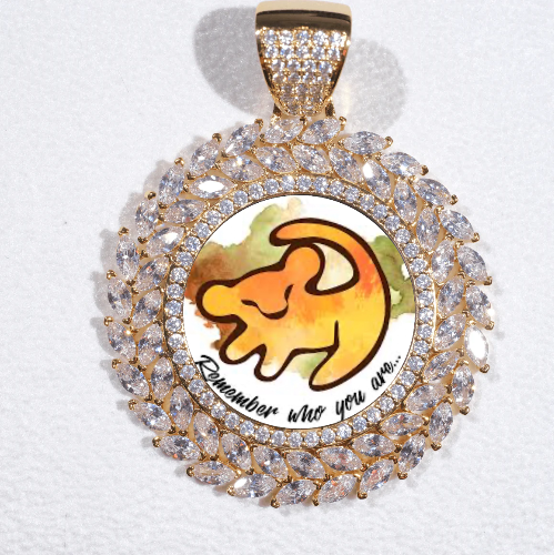 Large 3D Wheat Ear Custom Picture Pendant