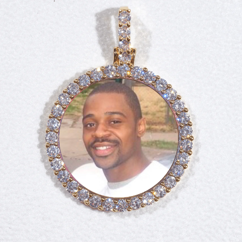 3D CIRCLE CUSTOM PICTURE PENDANT SMALL SIZE