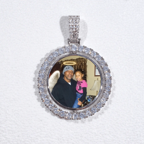 3D Spinning 2-Faced Custom Picture Pendant