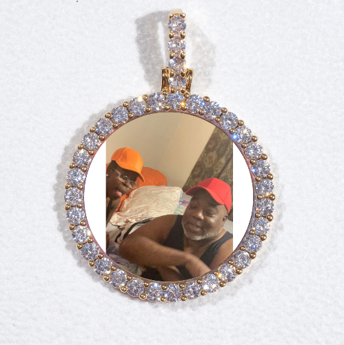 3D CIRCLE CUSTOM PICTURE PENDANT SMALL SIZE