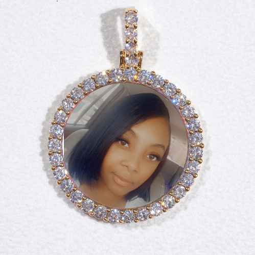 3D CIRCLE CUSTOM PICTURE PENDANT SMALL SIZE