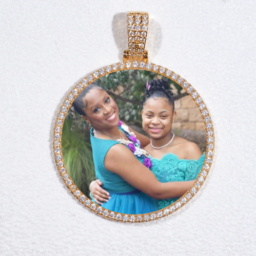 MEDIUM 3D CIRCLE CUSTOM PICTURE PENDANT