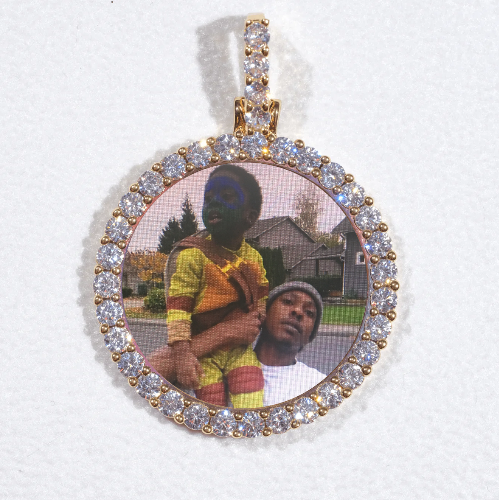3D CIRCLE CUSTOM PICTURE PENDANT SMALL SIZE