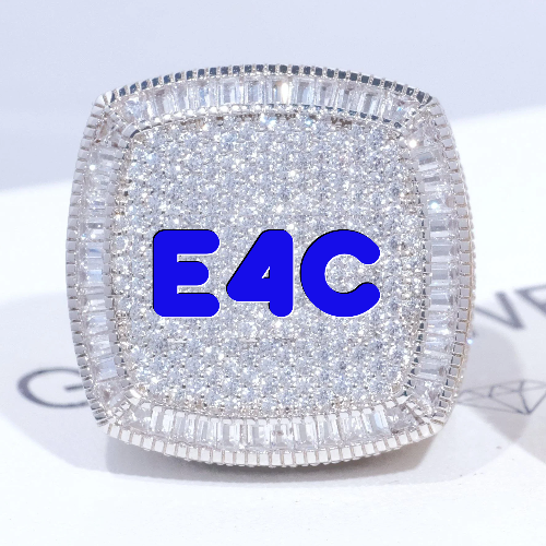 CUSTOM LETTER 3D ICED RING