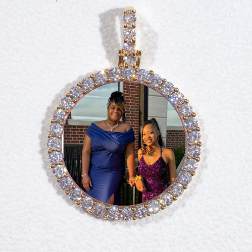 3D CIRCLE CUSTOM PICTURE PENDANT SMALL SIZE