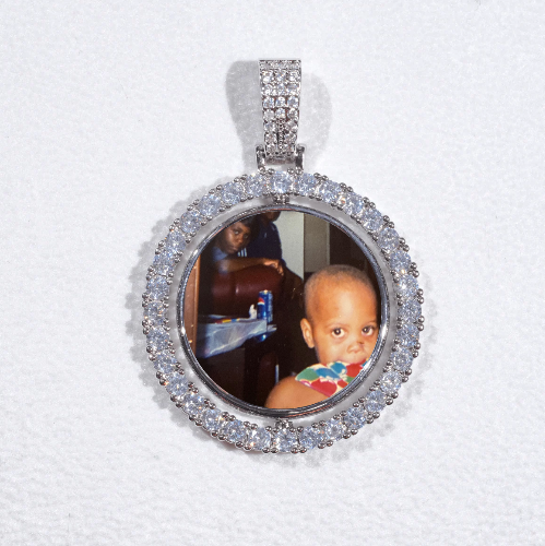 3D Spinning 2-Faced Custom Picture Pendant