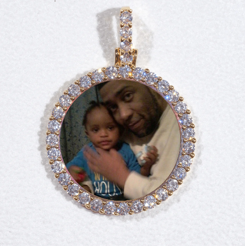 3D CIRCLE CUSTOM PICTURE PENDANT SMALL SIZE