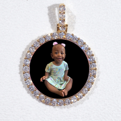 3D CIRCLE CUSTOM PICTURE PENDANT SMALL SIZE