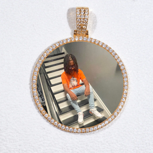 MEDIUM 3D CIRCLE CUSTOM PICTURE PENDANT