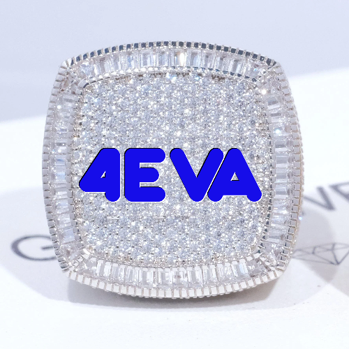 CUSTOM LETTER 3D ICED RING