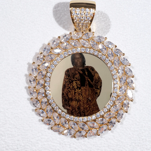 Large 3D Wheat Ear Custom Picture Pendant