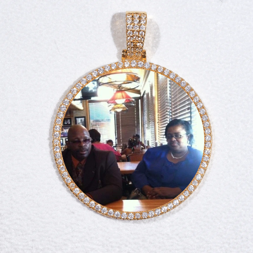 MEDIUM 3D CIRCLE CUSTOM PICTURE PENDANT