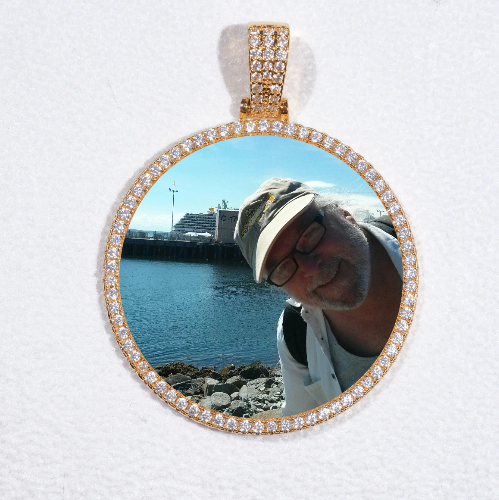 MEDIUM 3D CIRCLE CUSTOM PICTURE PENDANT
