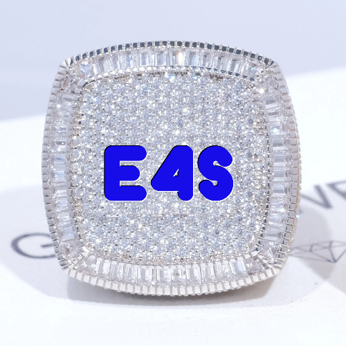 CUSTOM LETTER 3D ICED RING