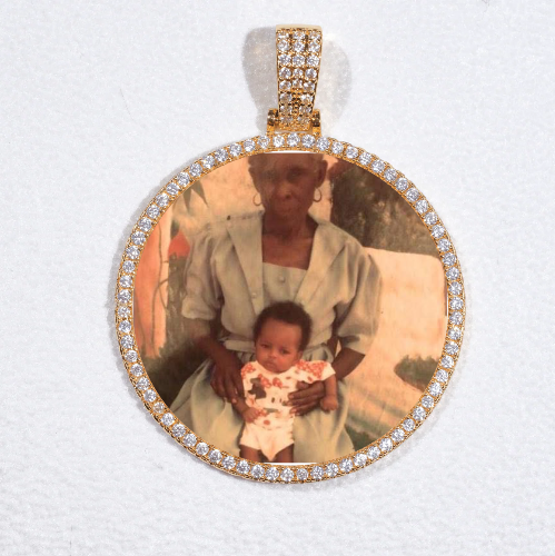 MEDIUM 3D CIRCLE CUSTOM PICTURE PENDANT