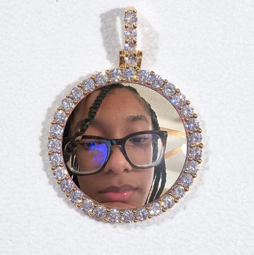 3D CIRCLE CUSTOM PICTURE PENDANT SMALL SIZE