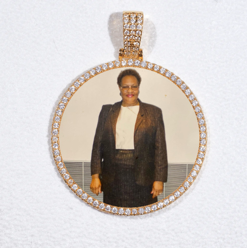 MEDIUM 3D CIRCLE CUSTOM PICTURE PENDANT