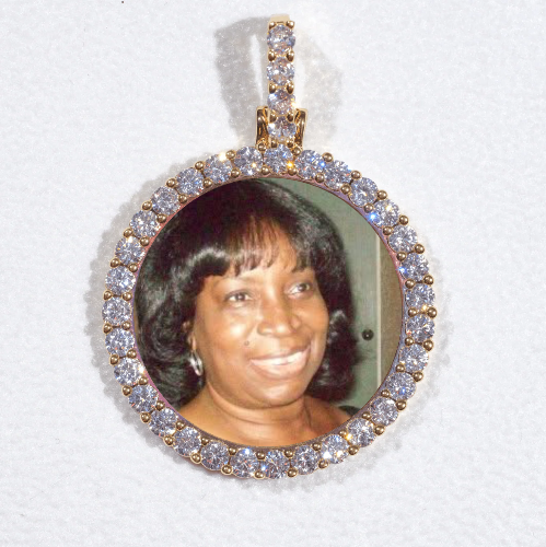 3D CIRCLE CUSTOM PICTURE PENDANT SMALL SIZE