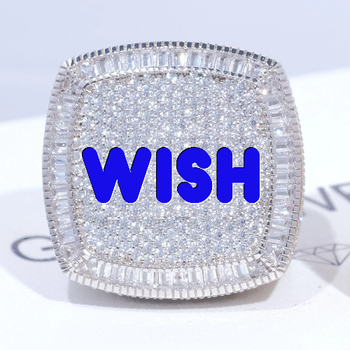 CUSTOM LETTER 3D ICED RING