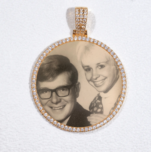 MEDIUM 3D CIRCLE CUSTOM PICTURE PENDANT