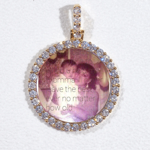 3D CIRCLE CUSTOM PICTURE PENDANT SMALL SIZE