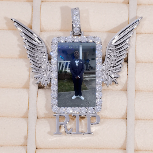 RIP WING 3D CUSTOM PICTURE PENDANT