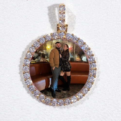 3D CIRCLE CUSTOM PICTURE PENDANT SMALL SIZE