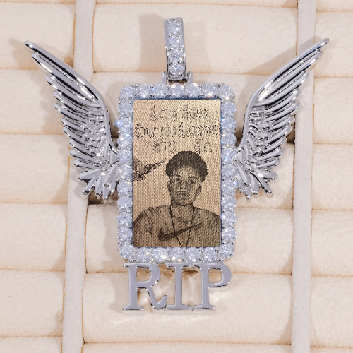 RIP WING 3D CUSTOM PICTURE PENDANT