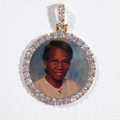 3D CIRCLE CUSTOM PICTURE PENDANT SMALL SIZE