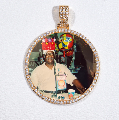 MEDIUM 3D CIRCLE CUSTOM PICTURE PENDANT