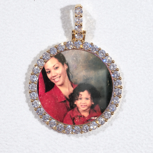 3D CIRCLE CUSTOM PICTURE PENDANT SMALL SIZE