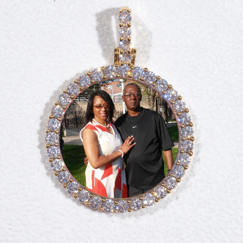 3D CIRCLE CUSTOM PICTURE PENDANT SMALL SIZE