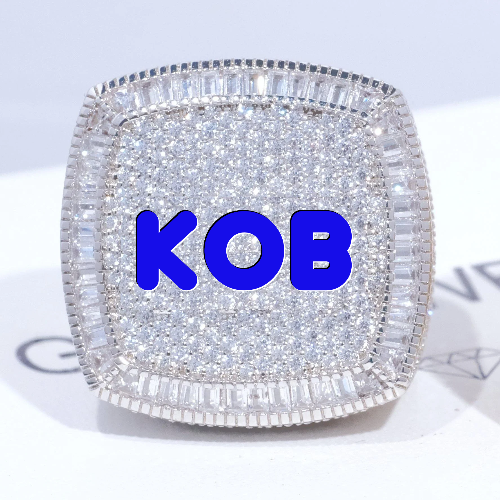 CUSTOM LETTER 3D ICED RING