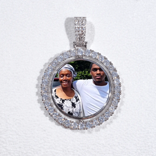 3D Spinning 2-Faced Custom Picture Pendant