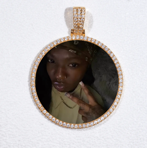 MEDIUM 3D CIRCLE CUSTOM PICTURE PENDANT