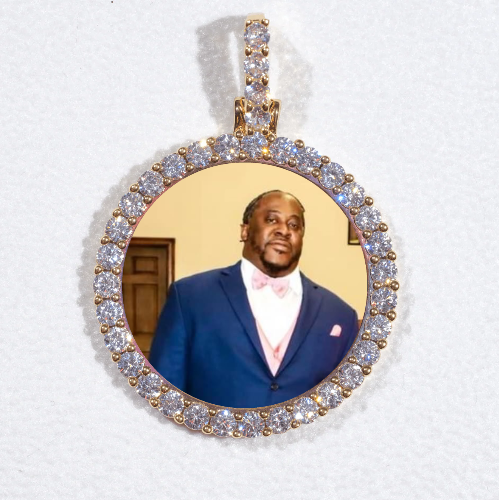 3D CIRCLE CUSTOM PICTURE PENDANT SMALL SIZE