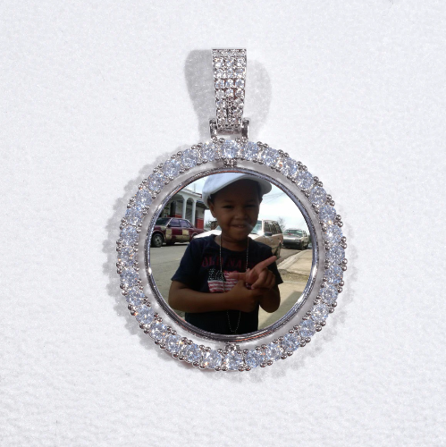 3D Spinning 2-Faced Custom Picture Pendant
