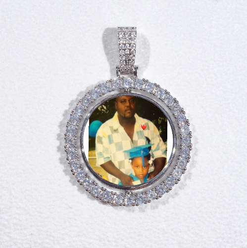 3D Spinning 2-Faced Custom Picture Pendant