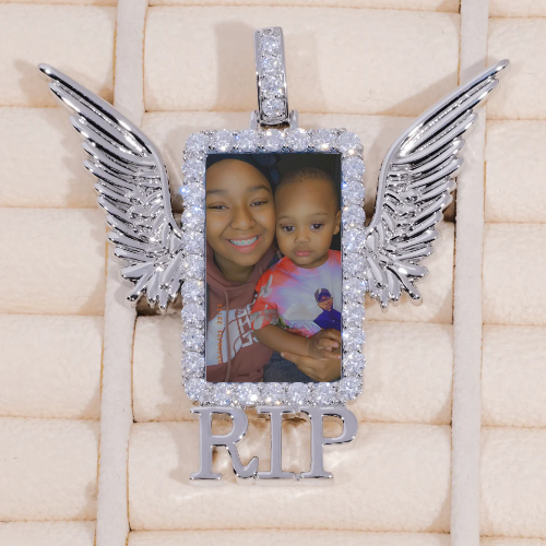 RIP WING 3D CUSTOM PICTURE PENDANT