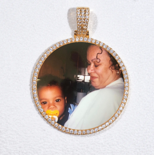 MEDIUM 3D CIRCLE CUSTOM PICTURE PENDANT
