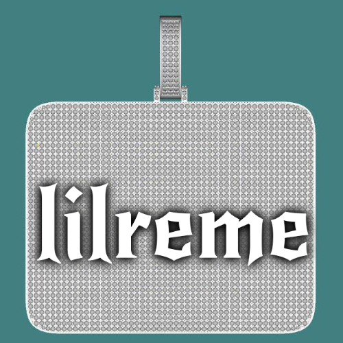 CUSTOM LETTER NECKLACE 3D BIG SQUARE