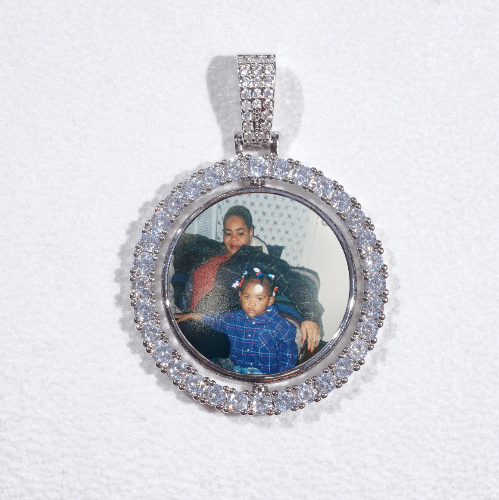 3D Spinning 2-Faced Custom Picture Pendant