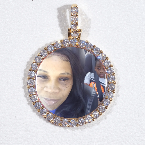 3D CIRCLE CUSTOM PICTURE PENDANT SMALL SIZE