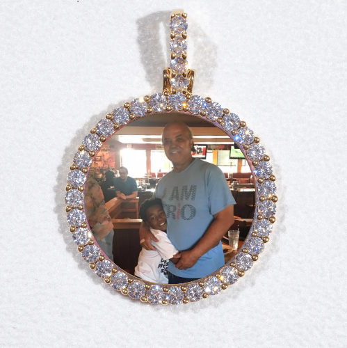 3D CIRCLE CUSTOM PICTURE PENDANT SMALL SIZE