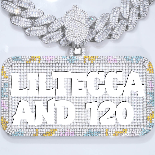 CUSTOM LETTER NECKLACE 3D COLORFUL SQUARE
