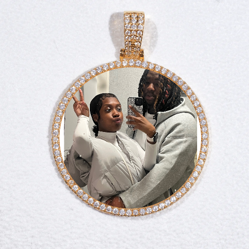 MEDIUM 3D CIRCLE CUSTOM PICTURE PENDANT