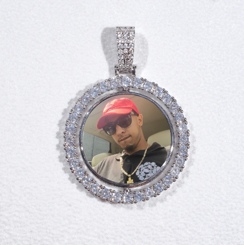 3D Spinning 2-Faced Custom Picture Pendant